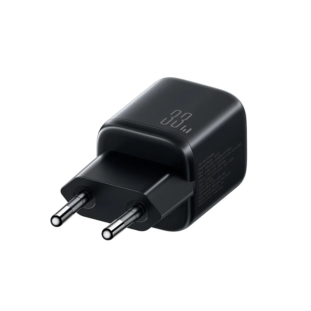 Joyroom JR-TG7 33W Dual Port Fast Charger with USB-C Cable - Black
