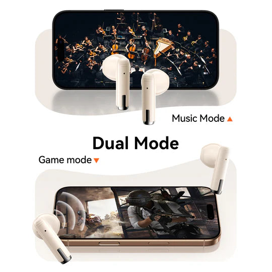 JOYROOM JR-PB3 Wireless Earbuds | Beige | Stylish & Clear