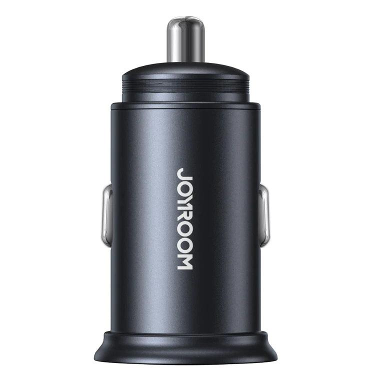 Joyroom JR CCN04 A & C 60W Mini Metal Car Charger - Black