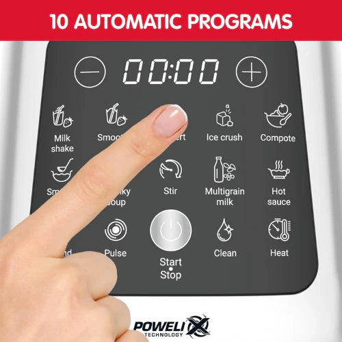 MOULINEX BLENDER 10 AUTOMATIC PROGRAMS 2.0L 1400W LM835D27