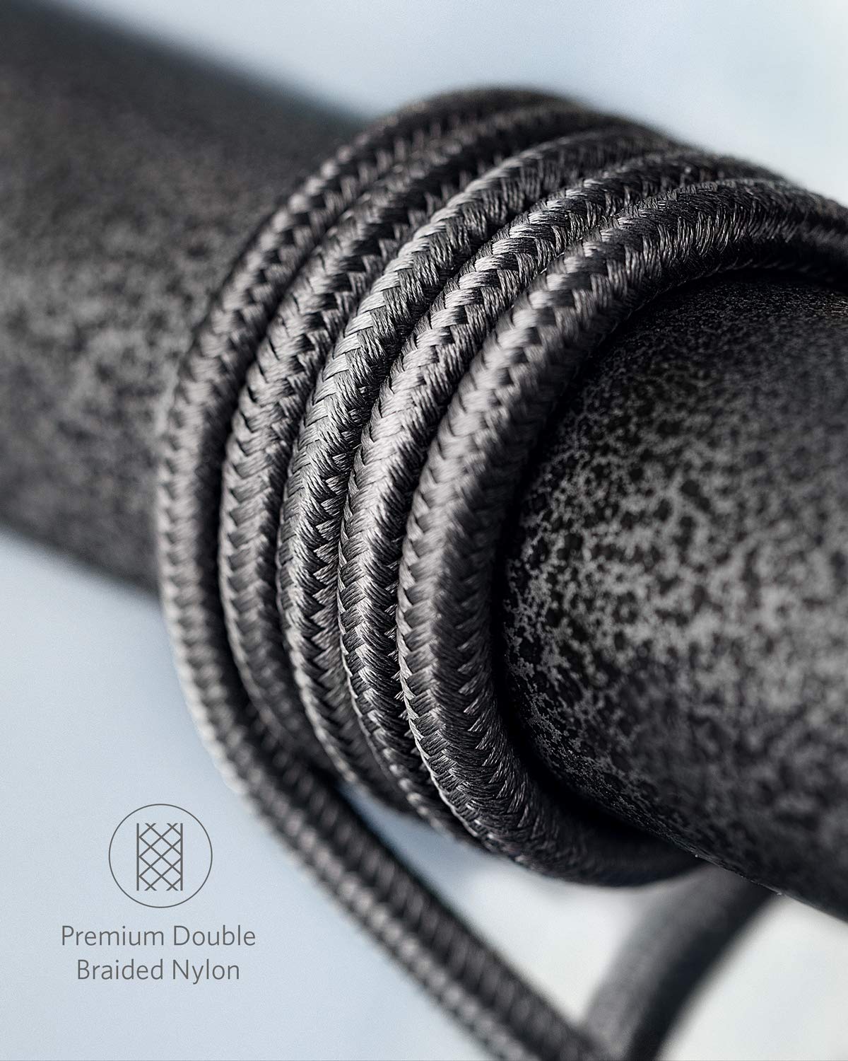 كابل يو إس بي سي من أنكر بقوة 60 وات للشحن السريع والمتين - أسود