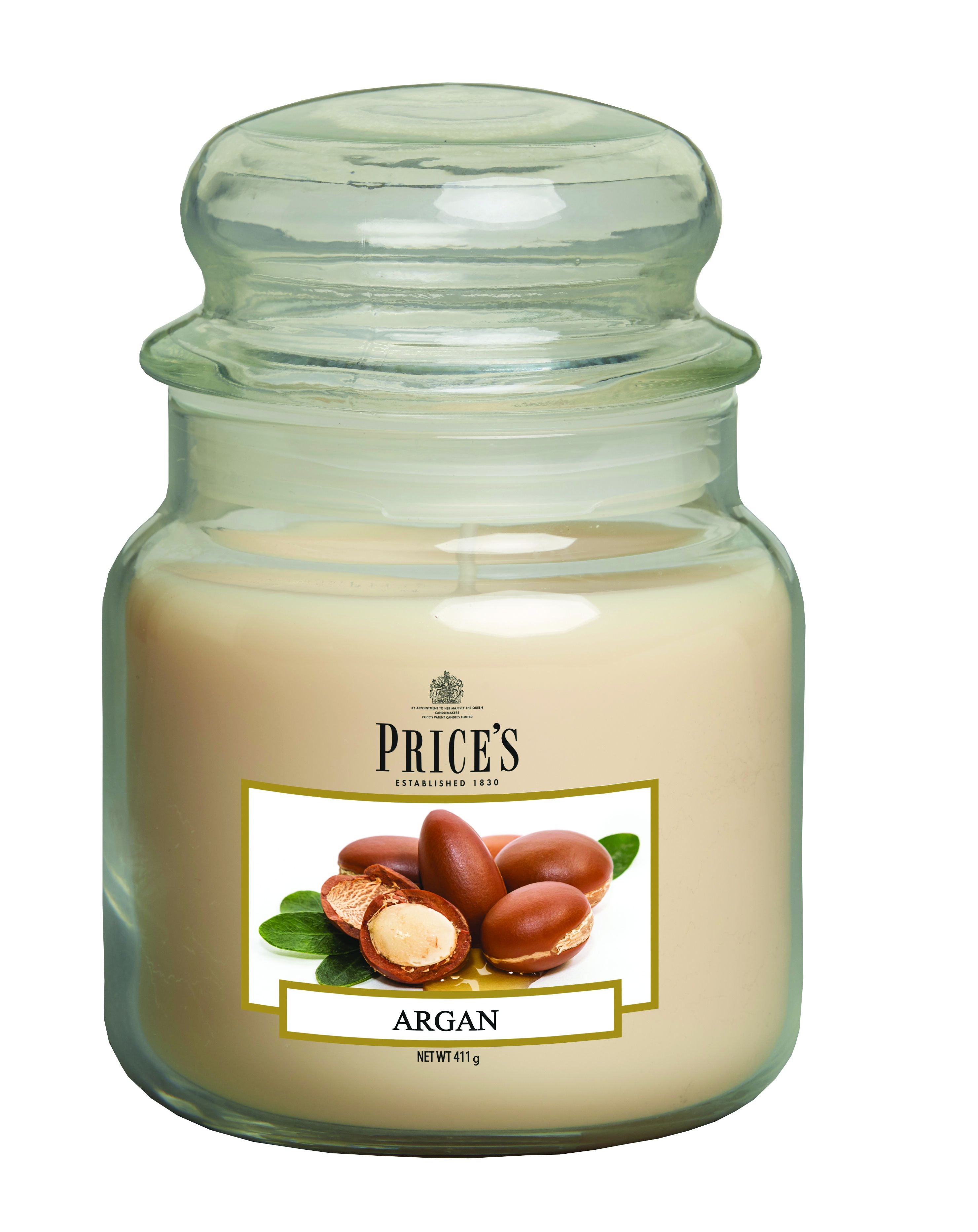 شمعة برايس متوسطة الحجم مع غطاء - أرغان