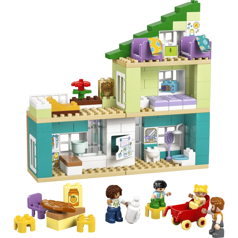 LEGO DUPLO 3 in 1 Modern Family House with Figures – 166 Pieces | Set 10470