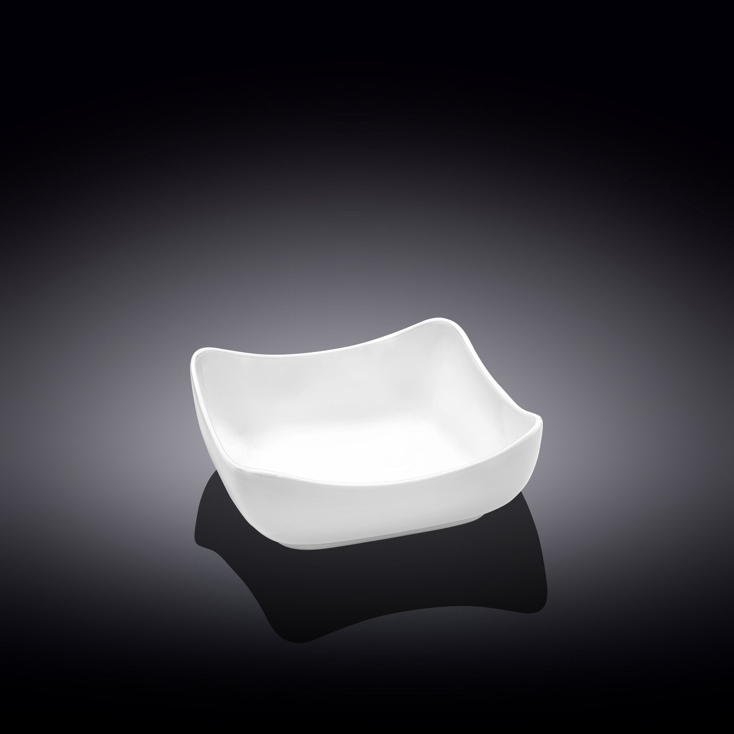 زبدية مربعة من Wilmax - أبيض أنيق وفاخر