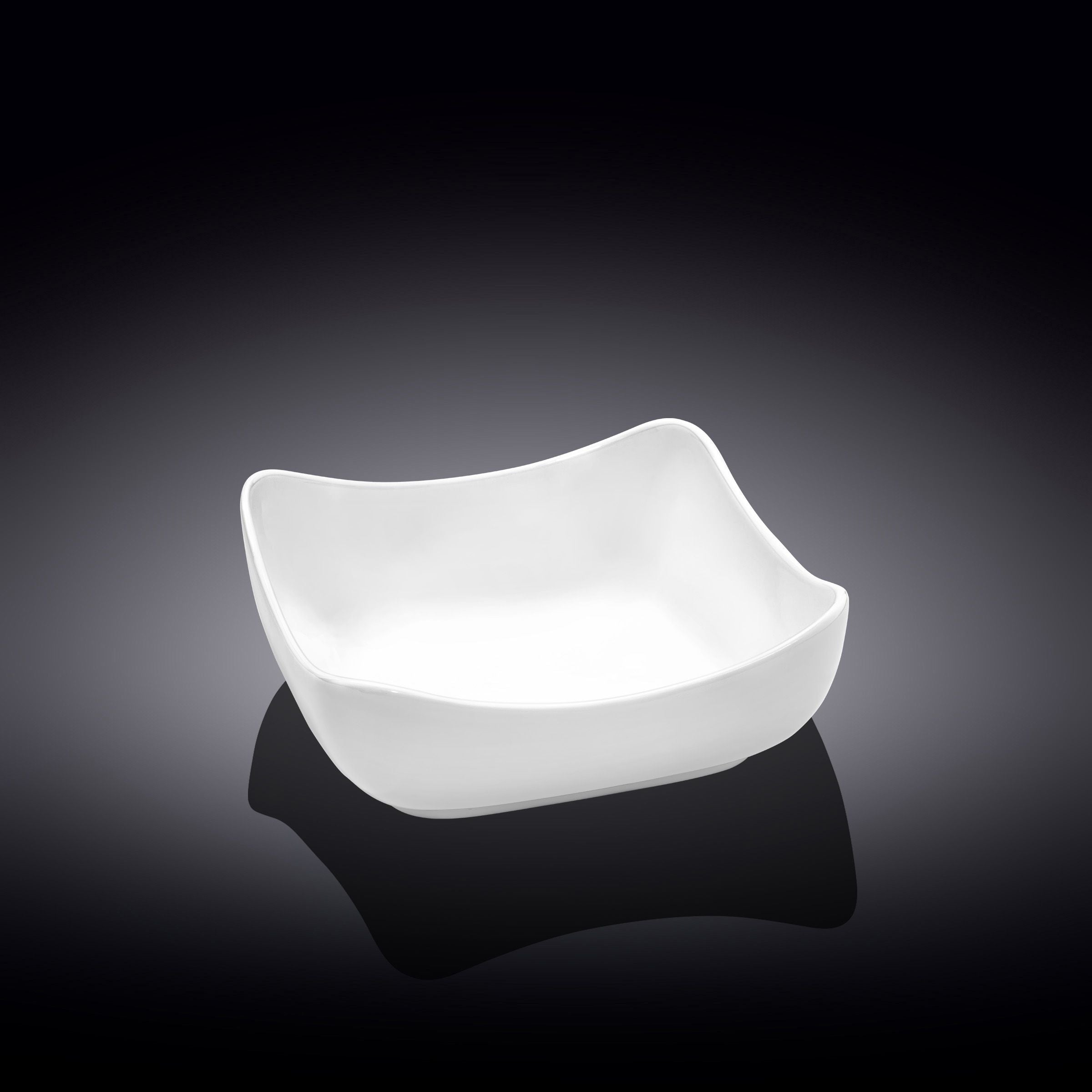 زبدية مربعة من Wilmax - أبيض أنيق وفاخر