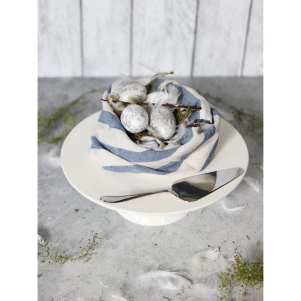 طبق كيك بقاعدة 25 سم من Wilmax - أبيض أنيق وفاخر