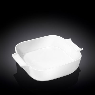 Wilmax 20cm Square Oven Dish - White Porcelain