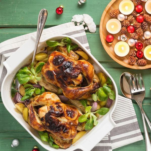 Wilmax 25cm Square Oven Dish - Large White Porcelain