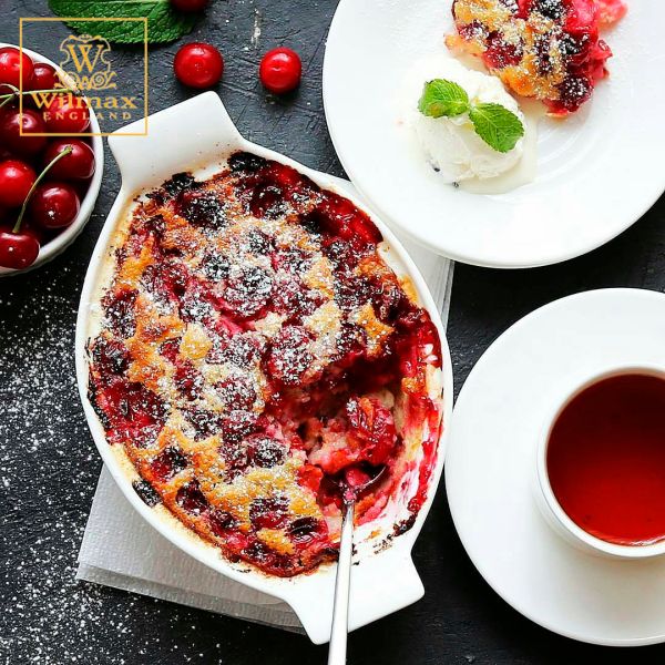 صينية فرن بيضوية 36×23.5 سم من Wilmax - أبيض عائلية كبيرة