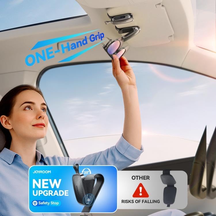 حامل نظارات شمسية للسيارة من جويروم - أسود