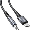 ACEFAST Lightning to 3.5mm Audio Cable - Hi-Fi Distortion-Free Sound for iPhone, iPad, iPod (1.2m/3.9ft) - Black C1-06