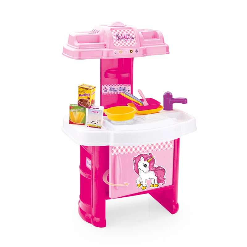 Dolu Unicorn My First Kitchen Set – Kids Play Kitchen with Accessories
