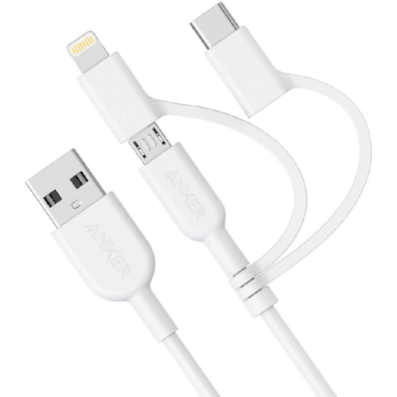 Anker PowerLine II 3-in-1 Cable Sync & Charge Cable