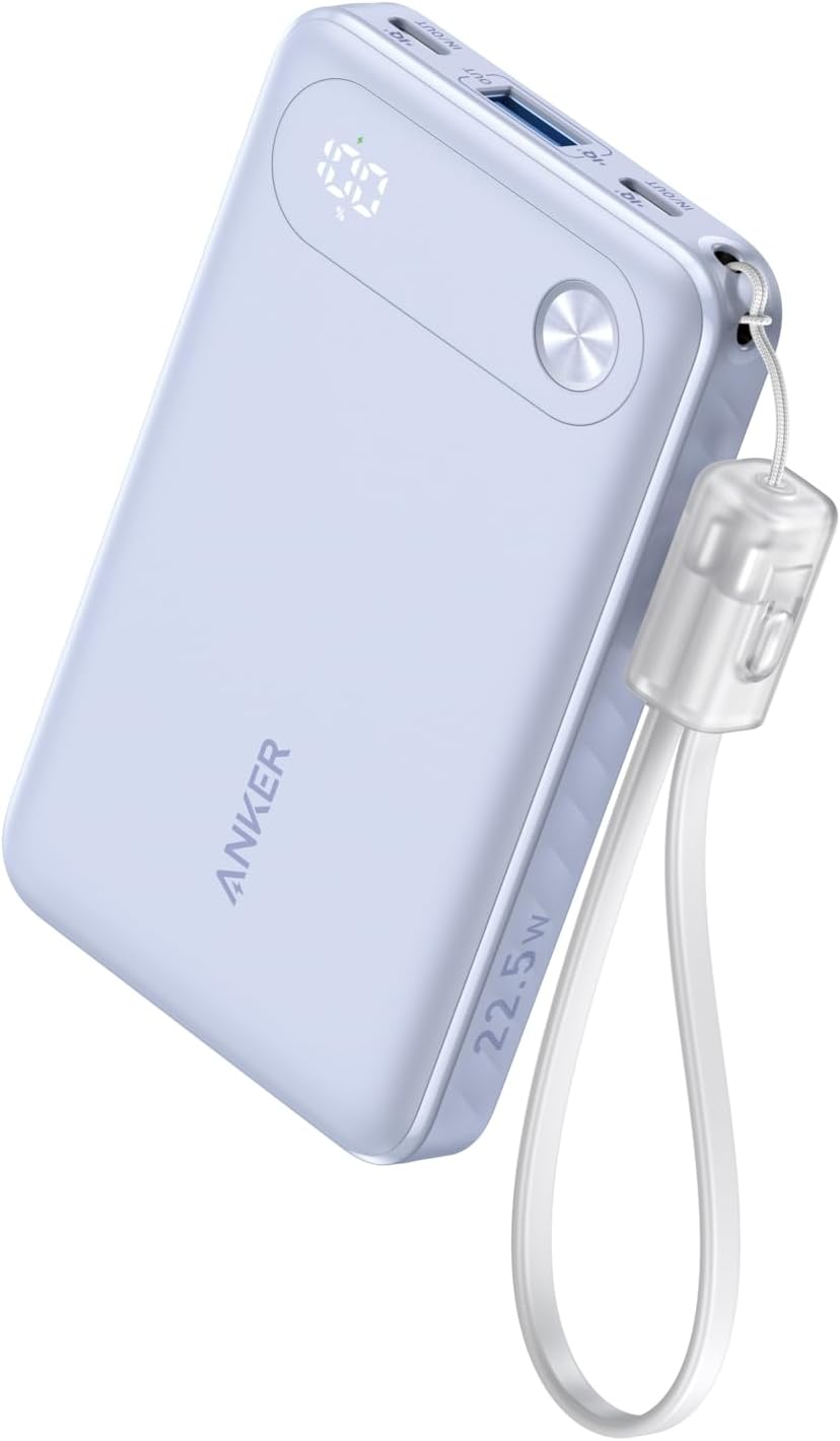 Anker 10000mAh Power Bank - Fast Charge, Built-in USB-C