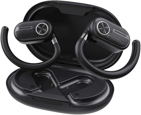 Powerology Air Conduction Earbuds, Bluetooth 5.3 & Display