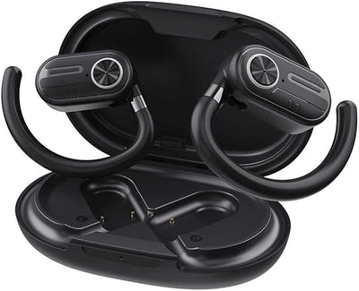 Powerology Air Conduction Earbuds, Bluetooth 5.3 & Display