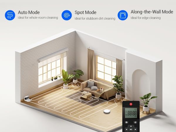 EZVIZ Robot Vacuum Cleaner with 2700 Pa Suction Power Self-Charging Vacuum Cleaner Robot with 800 ml Dust Bag