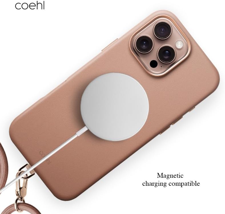 UNIQ Coehl iPhone 16 Pro (2024) 6.3 Magnetic Charging Muse - Dusty Nude