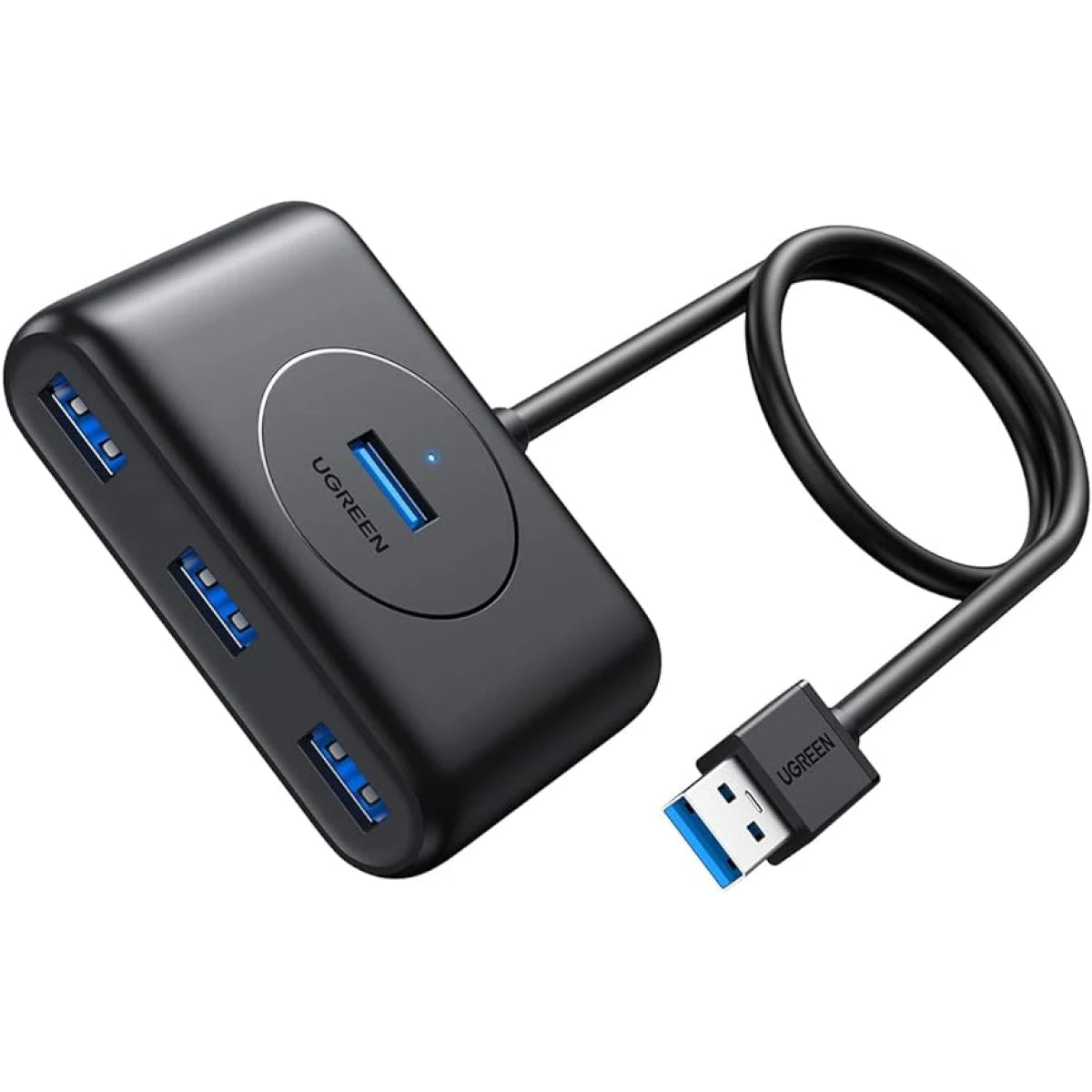 يوجرين USB 3.0 Hub بـ4 منافذ وكابل 1 متر بسرعة 5Gbps