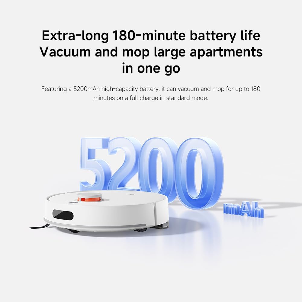 مكنسة روبوت Xiaomi H40 – شفط قوي 10,000Pa وذكية بالكامل