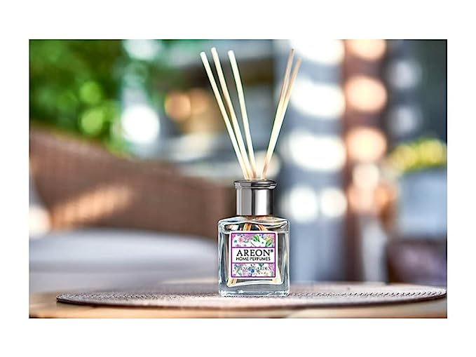 معطر جو أريون هوم بيرفيوم جاردن 150 مل - عطر الحديقة الفرنسية، 10 أعواد من القصب - معطر جو للمنزل والمكتب