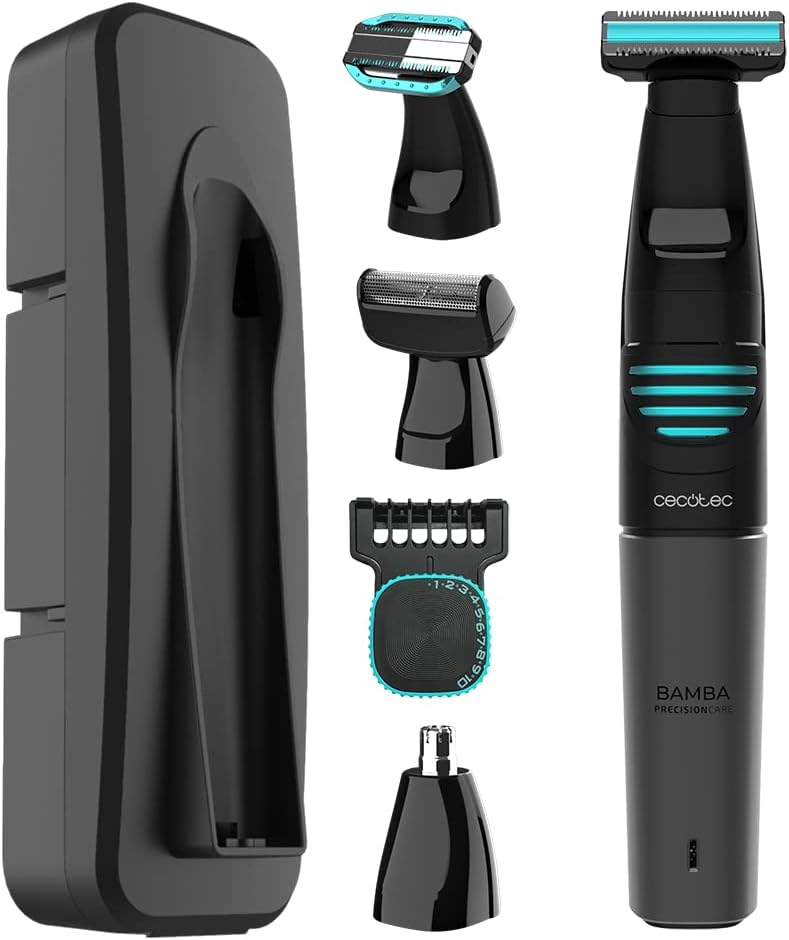 Cecotec PrecisionCare Extreme 5-in-1 Razor IPX5 — 60 Min Waterproof Multi-Grooming