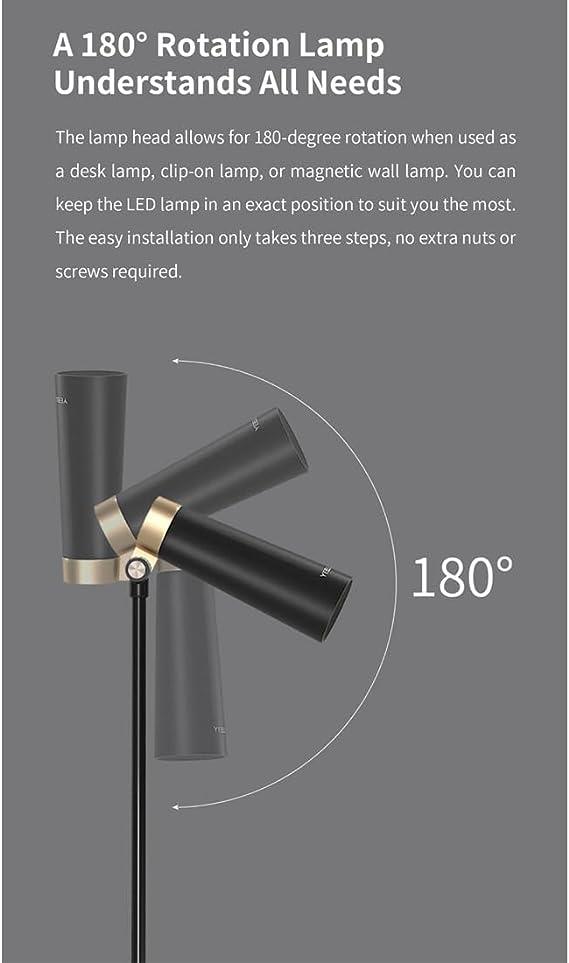 مصباح مكتبي 4 في 1 قابل لإعادة الشحن من ييلايت