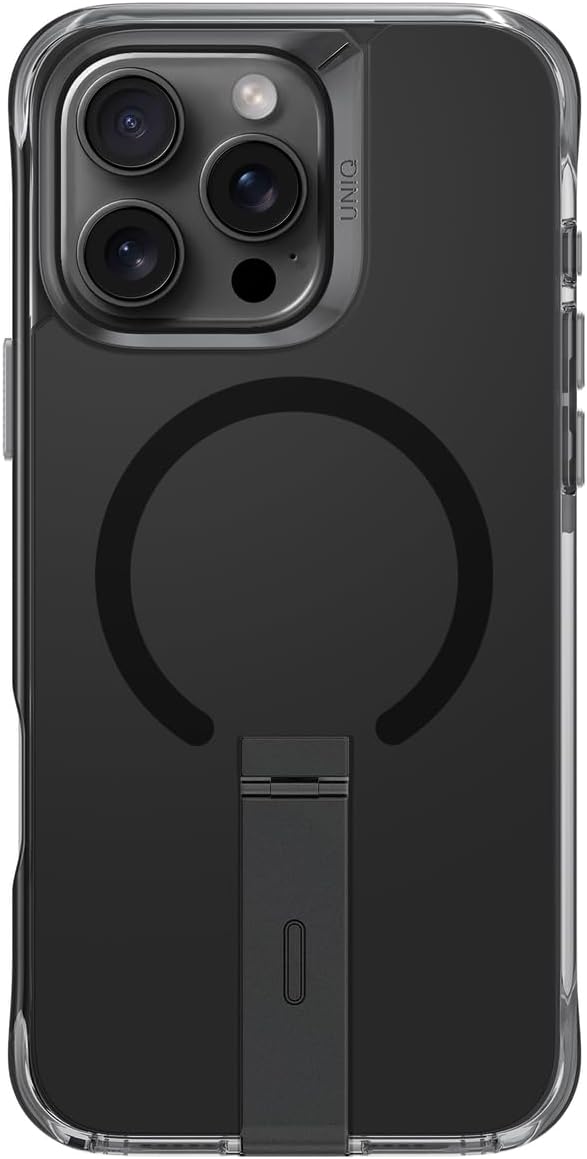 UNIQ HYBRID IPHONE 16 PRO (2024) 6.3 MAGCLICK CHARGING ELEVA WITH VERTICAL STAND - CARBON