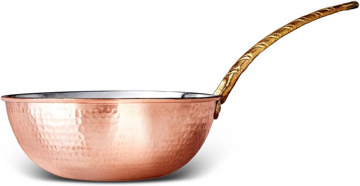 Karaca Alacahoyuk Copper Wok Pan, 24cm – Classic Style