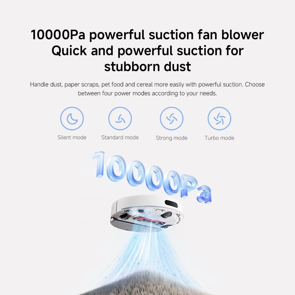 مكنسة روبوت Xiaomi H40 – شفط قوي 10,000Pa وذكية بالكامل