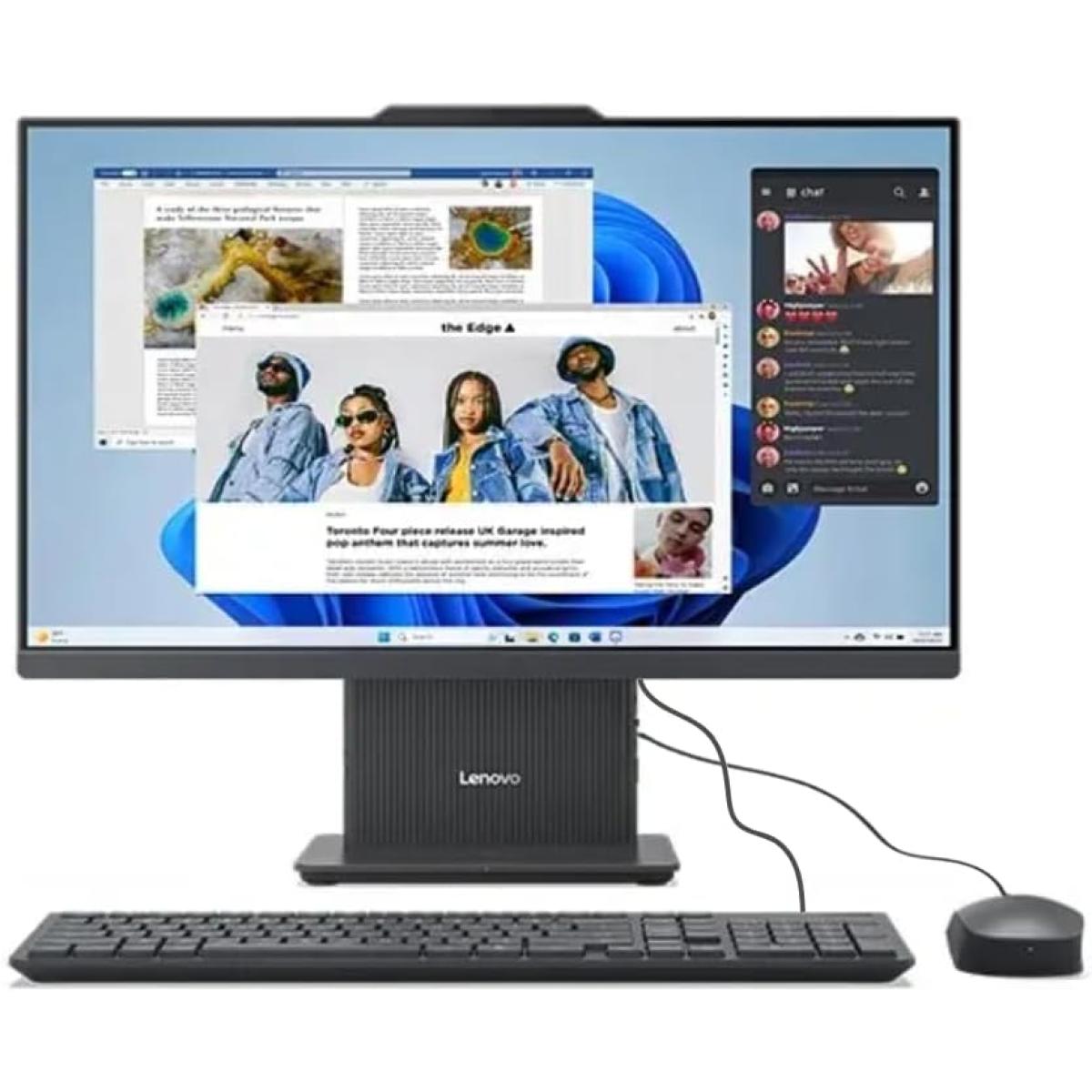 Lenovo IdeaCentre AIO 3 24IRH9 All-in-One PC 24" FHD IPS Non Touch 100Hz, 99% sRGB, 13th Gen Intel Core i7-13620H, Intel UHD Graphics, 8GB DDR5 RAM, 512GB M.2 PCIe NVME - Cloud Grey