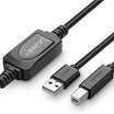 UGREEN USB 2.0 A Male to B Male Active Printer Cable 10m (Black) 10374