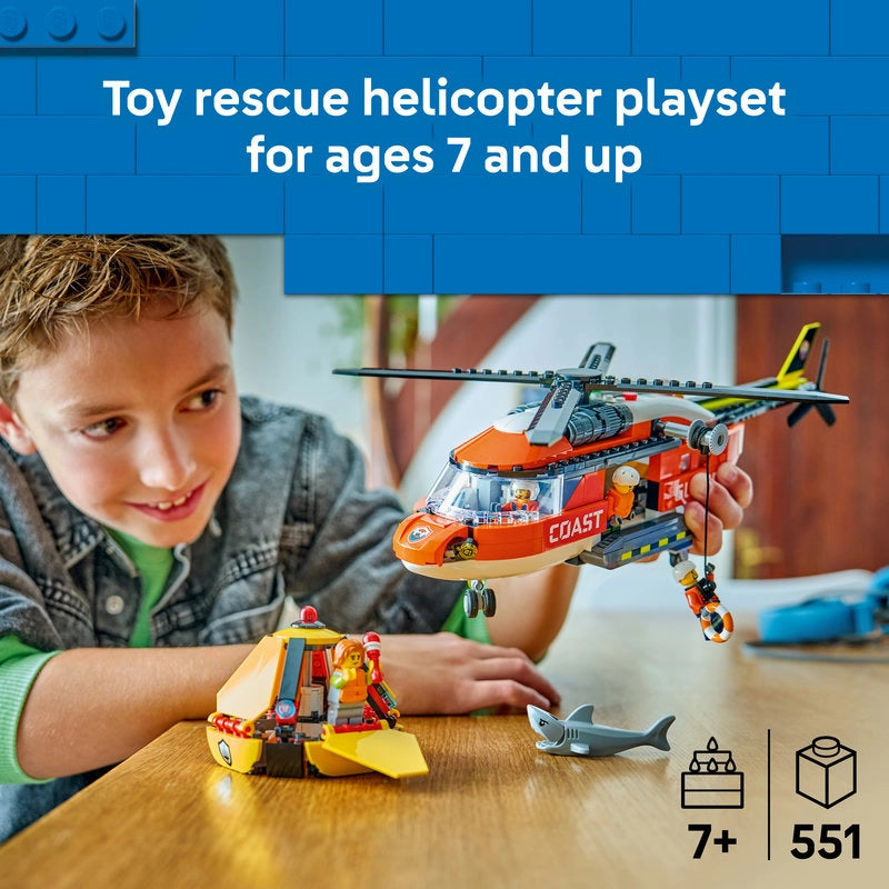 LEGO City Coast Guard Helicopter – 551 Pieces | Set 60503
