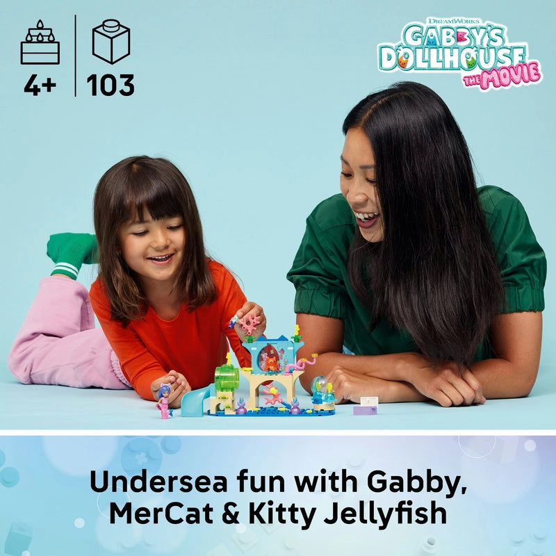 LEGO Gabby's Dollhouse Mermaid Gabby's Aquarium Adventure – 103 Pieces | Set 11204