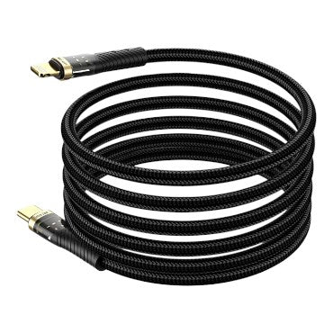 Green Lion Magnetic USB-C to Lightning Cable 1M – Black