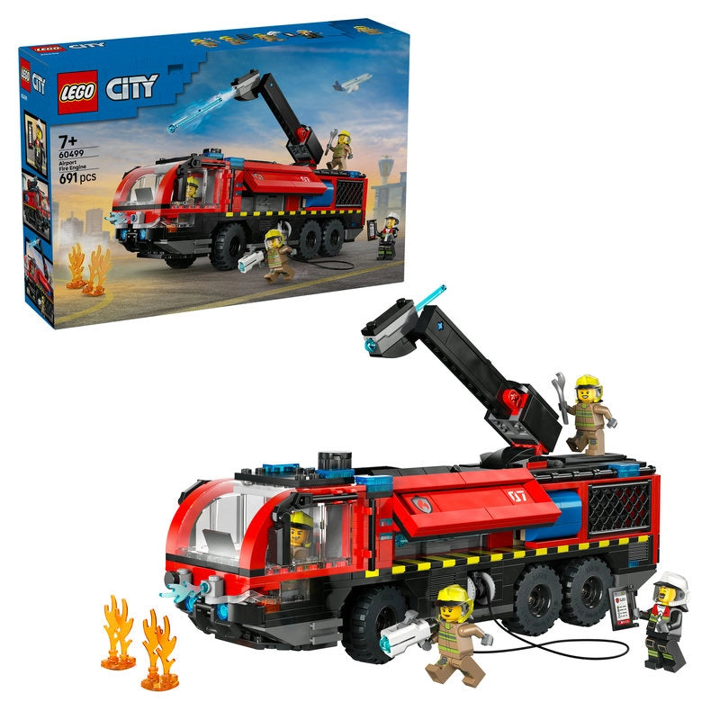 LEGO City Airport Fire Truck – 691 Pieces | Set 60499