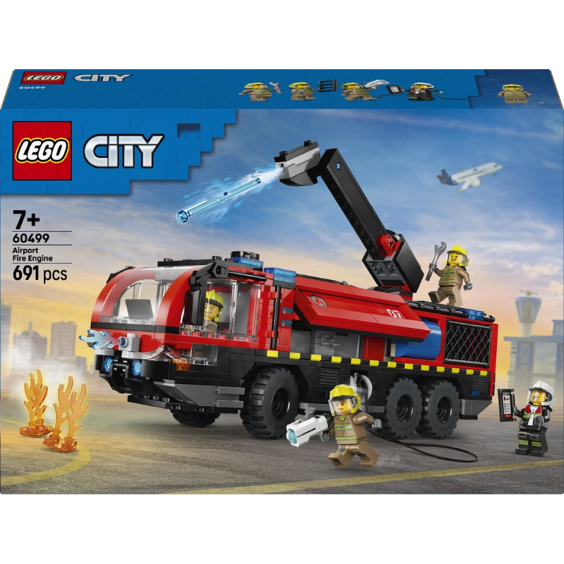 LEGO City Airport Fire Truck – 691 Pieces | Set 60499
