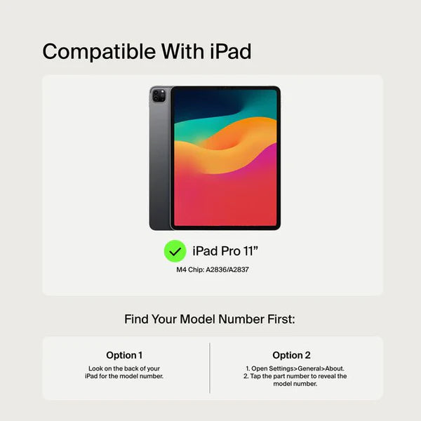 حافظة لوحة مفاتيح Belkin Pro مع حامل مغناطيسي لجهاز iPad Pro 11 بوصة (M4)