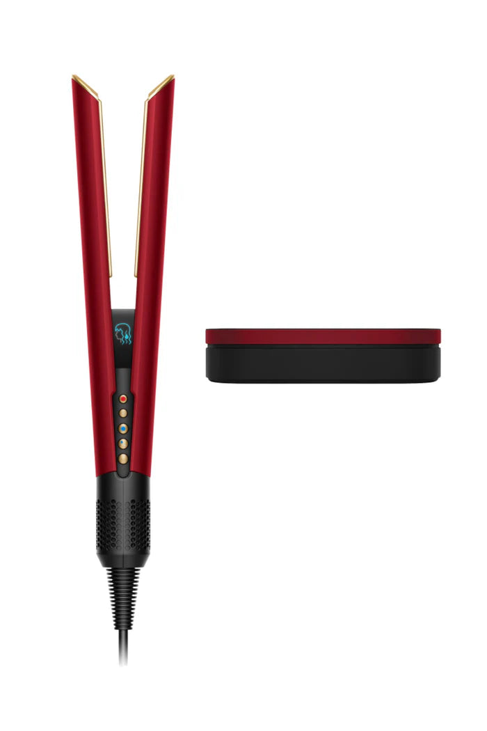 Dyson Airstrait Straightener – Red Velvet/Gold | Wet-to-Dry Styling