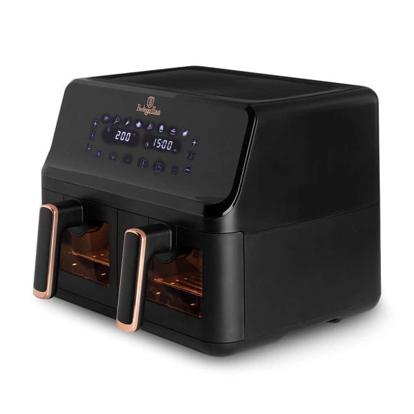 Berlinger Haus Dual-Basket Air Fryer 8.2L - Black Rose