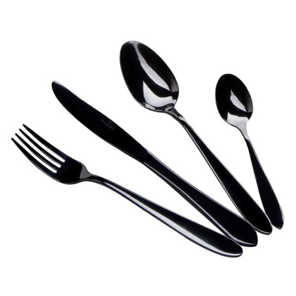 Berlinger Haus 24-Piece Cutlery Set - Black