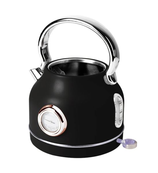 Berlinger Haus 1.7L Steel Electric Kettle – Black-Rose