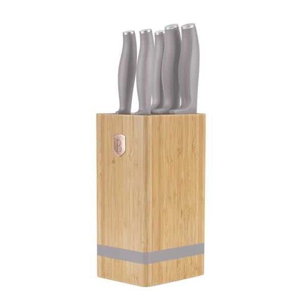 Berlinger Haus 6-Piece Knife Set with Stand – Durable & Stylish