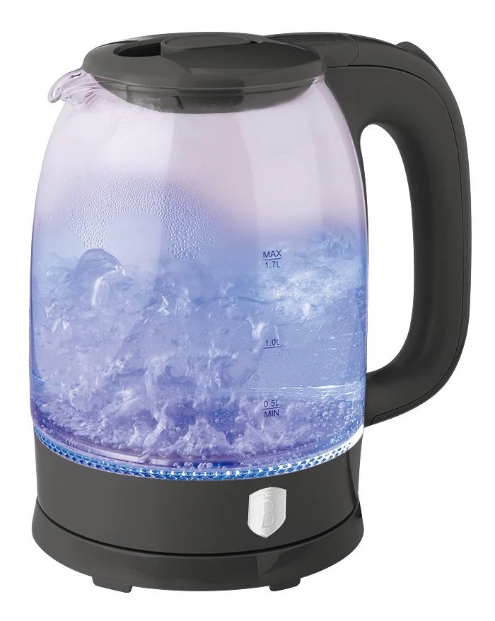Berlinger Haus 1.7L Electric Glass Kettle – Anthracite