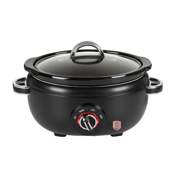 Berlinger Haus 3.5L Electric Slow Cooker – Black-Rose