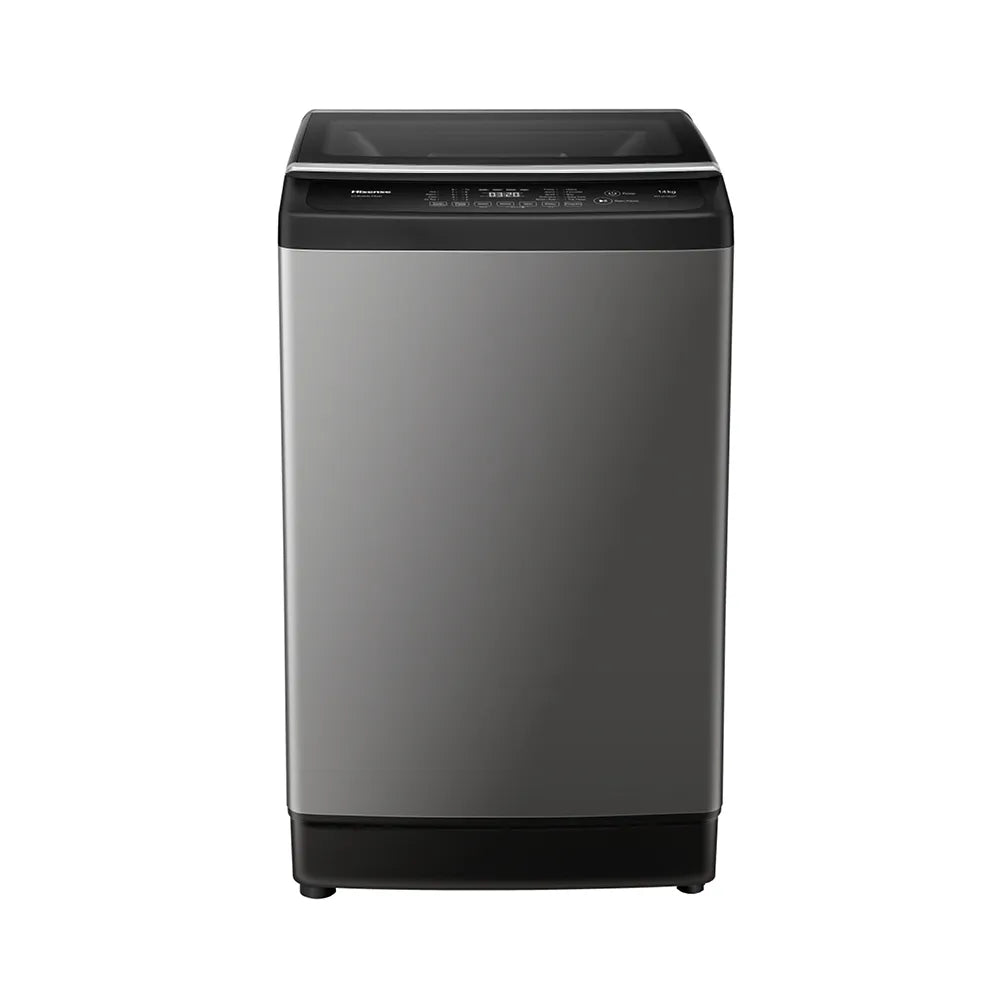 Hisense WT3K1423UT 14KG Top Load Washing Machine Titanium iBubble - Front View