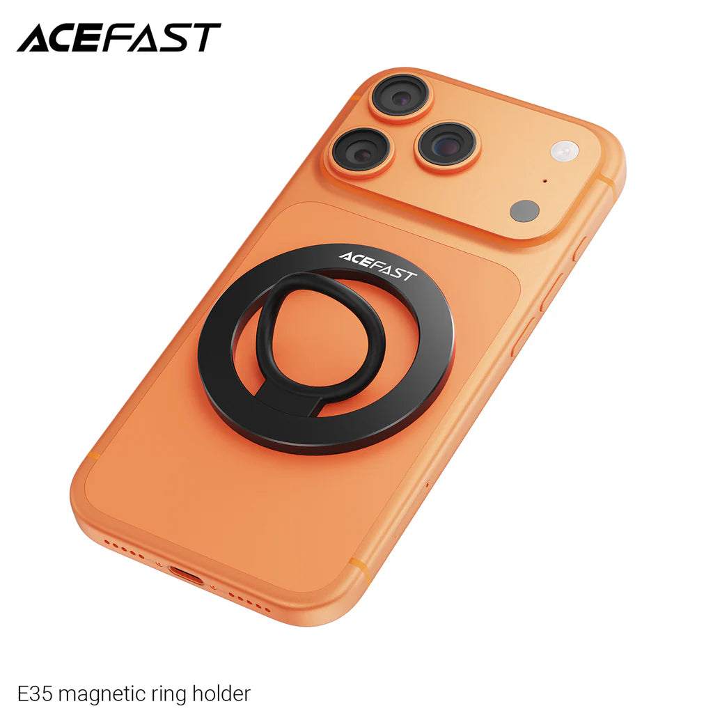 حامل حلقة مغناطيسي ACEFAST E35 لهاتف – لون أسود