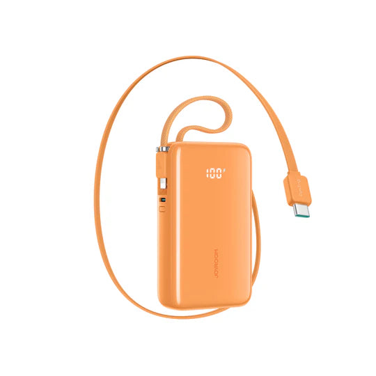JOYROOM Retractable Power Bank 10000mAh - 35W Fast Charging