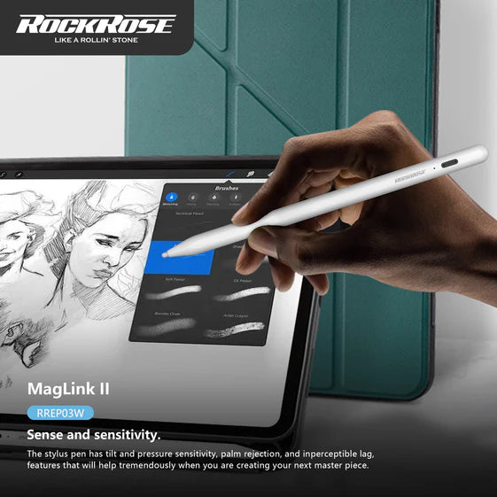 RockRose MagLink II Stylus for iPad – Magnetic, Pixel-Perfect, Tilt-Sensitive