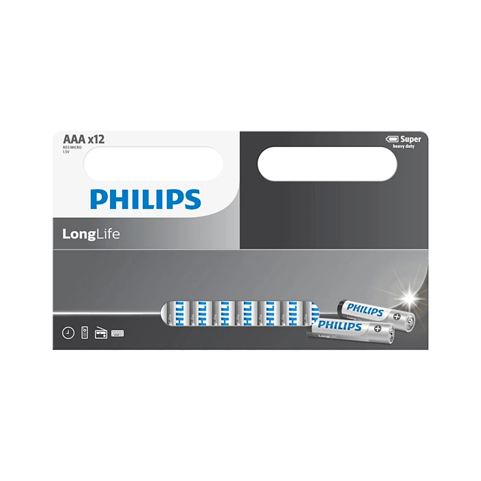 بطارية Philips LongLife R03L12W/40 AAA – طاقة مستقرة وطويلة
